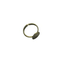 Bague à  décorer avec rondelle, 12 mm en vrac, or