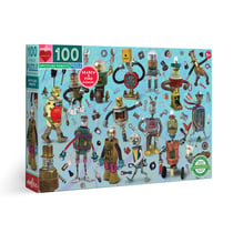 Puzzle 100 pièces - Robots recycles