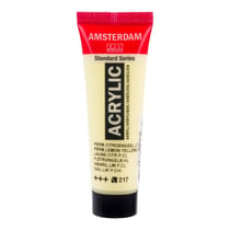 Peinture acrylique en tube - Jaune citron permanent clair - 217 - Amsterdam - 20ml