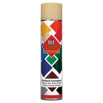 Spray de peinture - Crème - RAL 1015 - Brillant - Décoration - Tous supports - Hit Color - 600ml