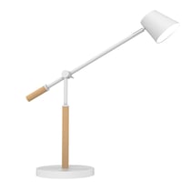 VICKY lampe design LED blanc/hêtre