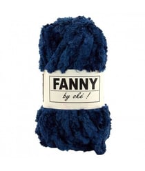 Pelote de fil chenille FANNY - OKE ! Bleu (94)