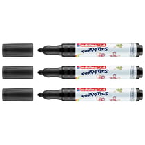 Lot de 3 feutres de coloriage pointe ronde 3 mm - EDDING - Funtastics - Noir