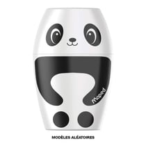 Taille-crayons - 1 trou - Avec réservoir - Panda ou pingouin - Scolaire - Maped