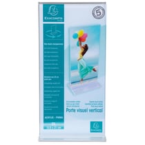 Porte-visuel droit vertical DL - Cristal - x 30 - Exacompta