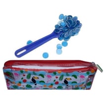 Trousse bingo + baton magnétique bleu + 100 pions de loto - kit complet 3 en 1 - lotoquine