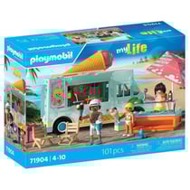 71904 Camion vendeur de glaces & 3 personnages, My Life Vacances a la plage, Design rétro années 50, 101 pieces, des 4 ans