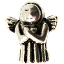 MégaCréa - Perle métal grand trou 13mm Ange (lot de 10)