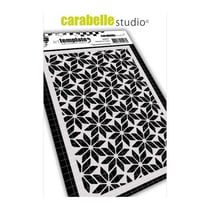 Pochoir art template fleurs géométriques - Carabelle studio