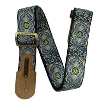 GROOVIT® – Sangle Jacquard Perse Azur / Édition Métal