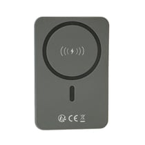 Forever Powerbank MagSafe 5000 mAh avec Affichage Digital USB-C et Lightning Noir