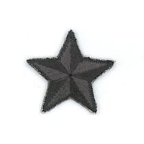 Ecusson thermocollant étoile noir 2.5cm