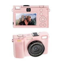 Appareil Photo Numérique 5K UHD 3 Pouces Zoom 18X Écran IPS Blanc Rose 2 YONIS