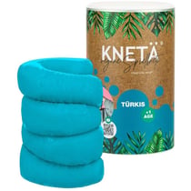 Kneta - Pâte à modeler végétalienne : pot XXL bleu turquoise