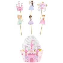 Set de 12 Décorations Cupcakes - Pretty Princess