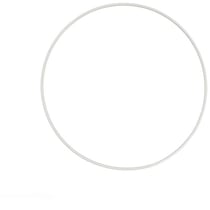 Cercle nu en métal, d 22 cm, blanc, 1 pièce