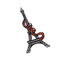 Ecusson thermocollant Paris tour eiffel 7cm x 3,5cm