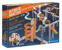 Maxi pack deluxe action et reaction, edition speciale - circuit a billes - clementoni - 52563 - jeu construction