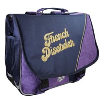 Cartable French Disorder 38 CM Colorblock Violet