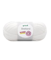 Pelote de laine à tricoter SHETLAND - 100GR - GRUNDL 10 Blanc