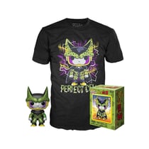 Dragon Ball Z - Set POP! & Tee figurine et T-Shirt Perfect Cell - Taille S