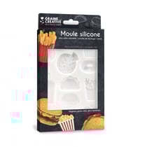 Moule en silicone 20x13 cm Junk food