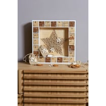 Calendrier de l'Avent carré DIY en BOIS - 39x39.5x6.5 cm - Artemio