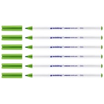 Lot de 6 feutres pour textiles permanents pointe fine 1 mm - EDDING - Vert clair