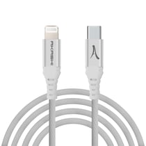 Câble USB-C vers Lightning Certifié MFI Charge Synchronisation Akashi 1m Blanc