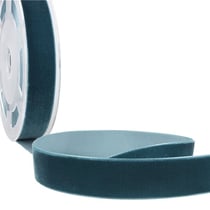 Bobine 10m Velours haute densité bleu canard