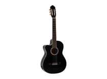 DIMAVERY Guitare Classique CN-600L Noire Gauchère