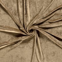 Tissu Velours d'ameublement extensible Alcéa uni Taupe