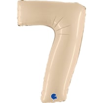 Ballon Géant Chiffre 7 Satin Cream (102 cm)