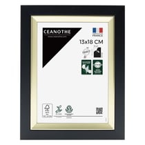 Cadre photo Actual noir doré 13x18 cm