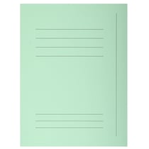 Paquet 50 chemises imprimées 3 rabats SUPER 210 - 24x32cm - Vert clair - Exacompta