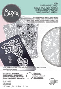 3 feuilles aimantées - Sizzix