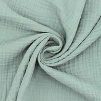Coupon de tissu en double gaze de coton - Laize : 130 cm