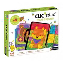 Clic educ mosaiques animaux et vehicules - nathan - 31067 - jeu educatif creatif