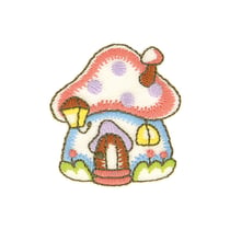 Ecusson thermocollant jardin rigolo maison 4cm x 4,3cm