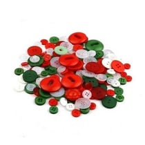 100 boutons en mélange résine couture scrapbooking NOEL