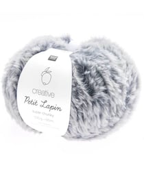 Pelote de fourrure Créative Petit Lapin Super Chunky - 100GR - Rico Design 018 Bleu Atlantique