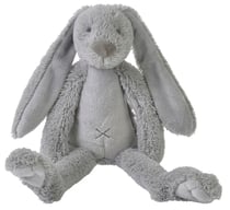 Peluche Lapin Richie gris clair 38 cm - Happy Horse