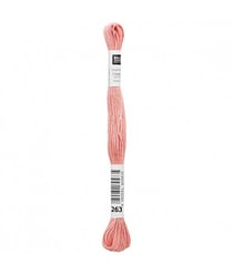 Fil à broder mouliné Uni - Rico Design 263 Rose