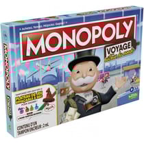 Monopoly voyage autour du monde - hasbro - f4007 - jeu de societe classique, argent