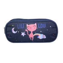 Trousse scolaire rectangulaire Lili Lou Bleu BAGTROTTER