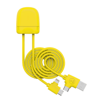 Câble de charge XOOPAR Ice-C multi-connecteurs d'1 mètre - Lime