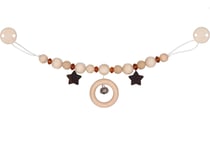 Chaîne poussette bois et ambre