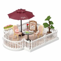 Puzzle 3D 76 pièces - Maison miniature Terrasse de Café Chic - Figured'Art