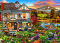 Puzzle 500 pièces - Jardin de Maison de Campagne - Bluebird Puzzle