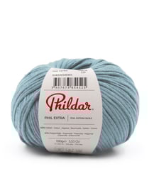 Pelote de coton Phil Extra de 100Gr de Phildar : Douceur et Polyvalence pour Toutes Vos Créations Bleu Horizon
